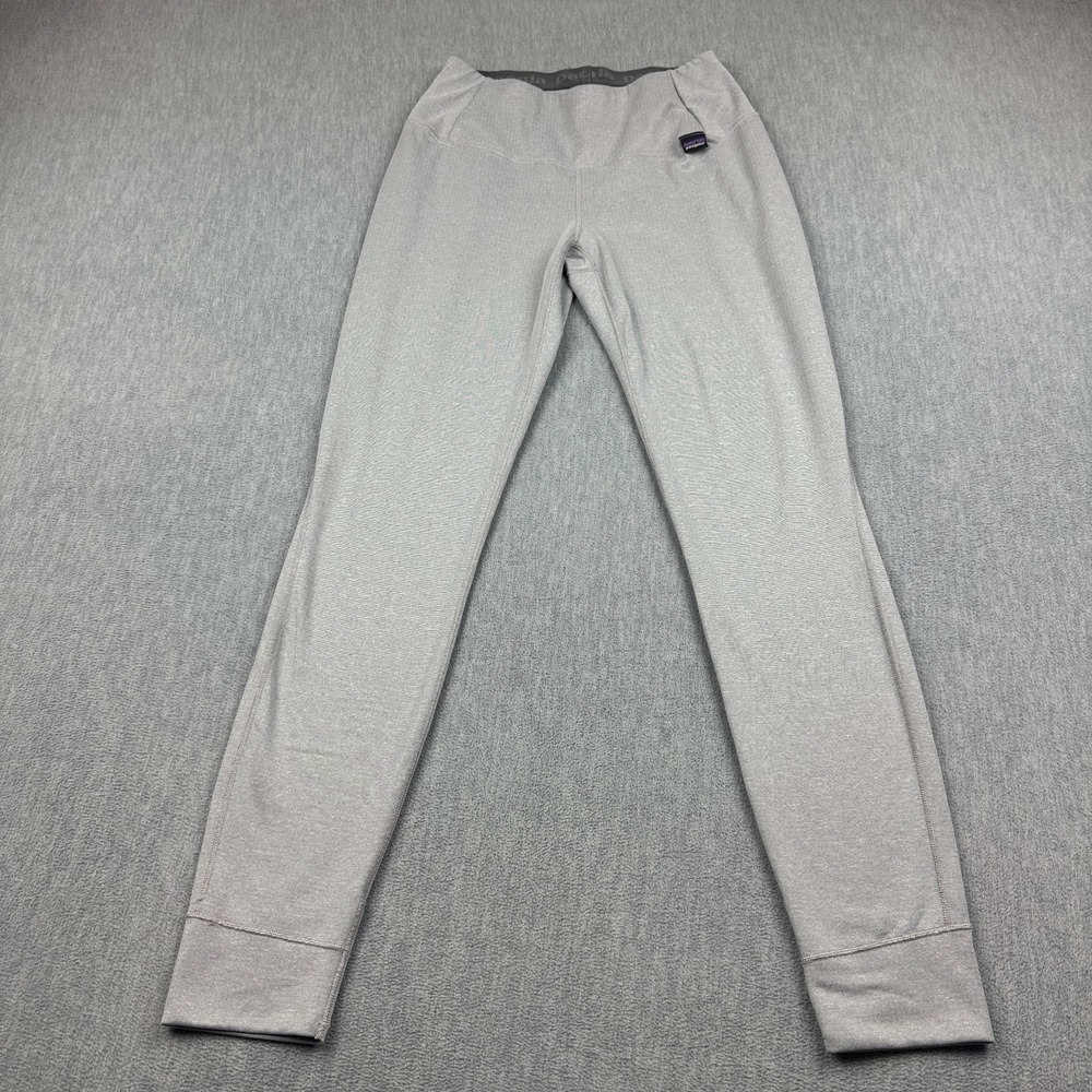 Patagonia Pants‎ Womens XS Gray Capilene Midweight Baselayer Slim Bottoms 44490